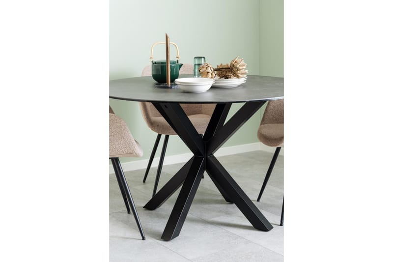 Ganesh Matbord 119 cm Rund - Svart - Möbler - Bord & matgrupper - Matbord & köksbord