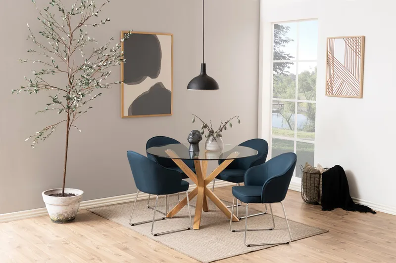 Ganesh Matbord 119 cm Rund - Transparent - Möbler - Bord & matgrupper - Matbord & köksbord