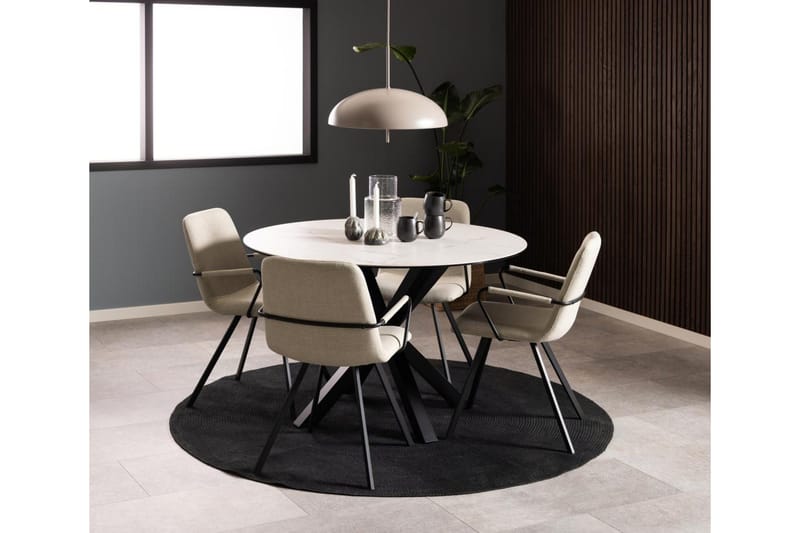 Ganesh Matbord 119 cm Rund - Vit - Möbler - Bord & matgrupper - Matbord & köksbord