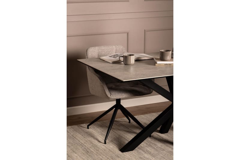 Ganesh Matbord 90 cm Rektangulär - Grå - Möbler - Bord & matgrupper - Matbord & köksbord