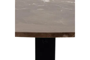Ganesh Runt Matbord 120 cm med Marmorskiva och Metallutseende - Brun - Möbler - Bord & matgrupper - Matbord & köksbord