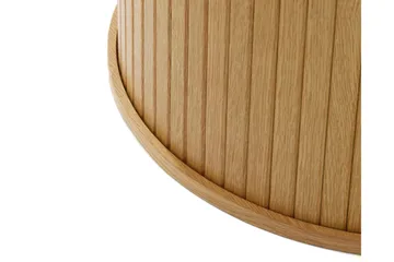 Gethin Runt Matbord 120 cm med Trä- och Ekutseende - Beige - Möbler - Bord & matgrupper - Matbord & köksbord
