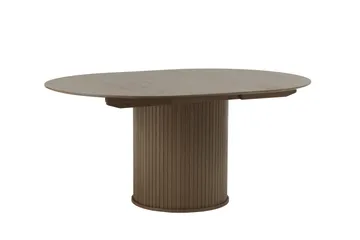 Gethin Runt Matbord 120 cm med Trä- och Valnötsutseende - Brun - Möbler - Bord & matgrupper - Matbord & köksbord
