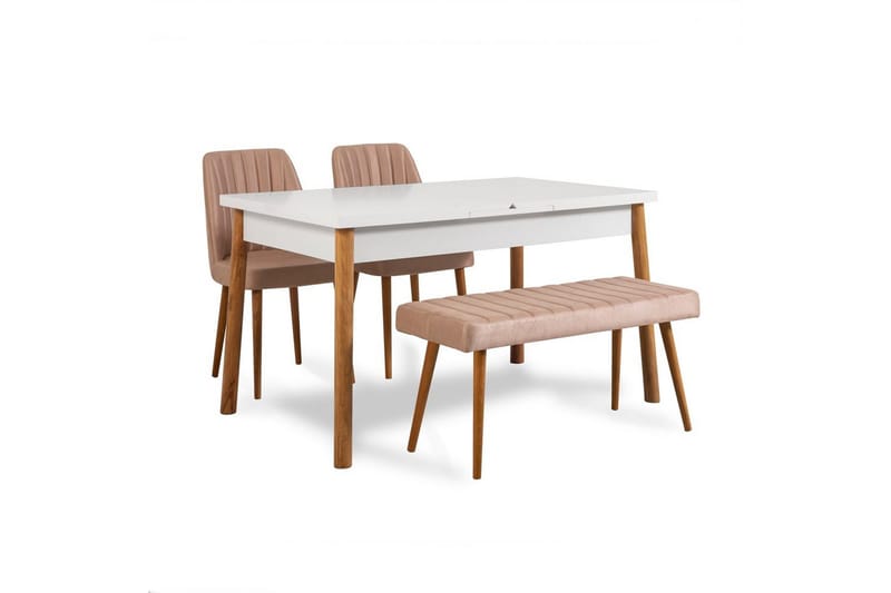 Glasnevin Matgrupp Rektangulär, Vit/Brun