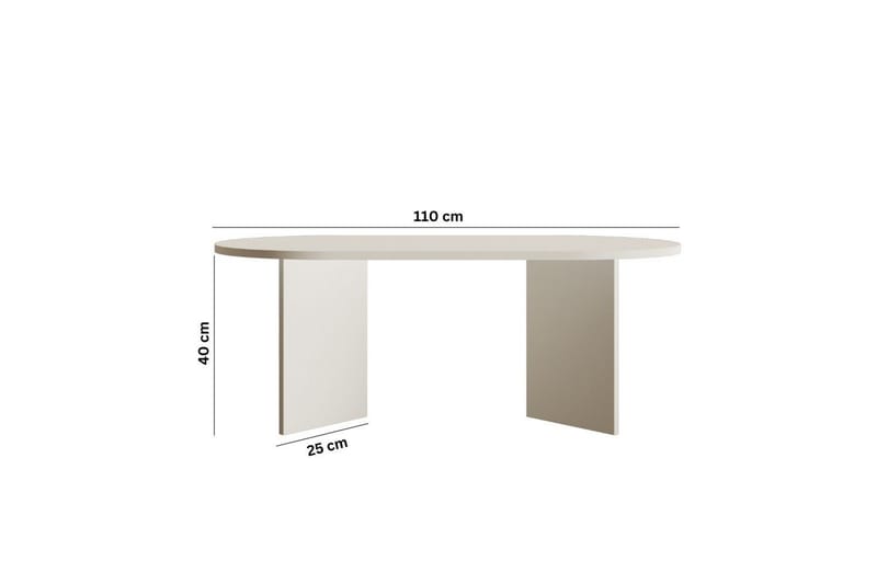 Glenure Soffbord 110 cm - Beige - Möbler - Bord & matgrupper - Soffbord