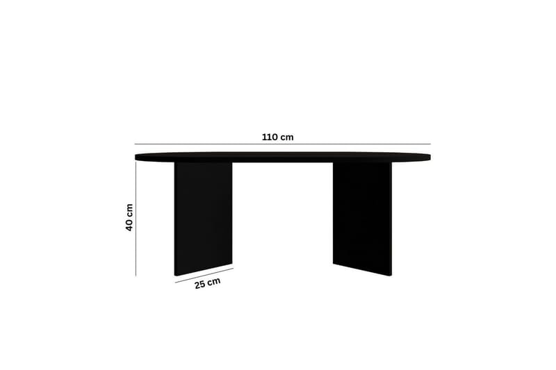 Glenure Soffbord 110 cm - Svart - Möbler - Bord & matgrupper - Soffbord