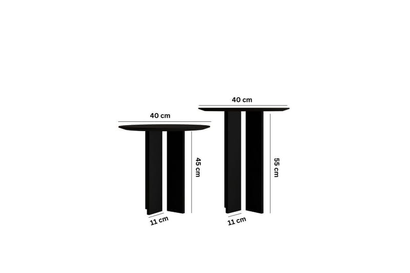 Glenure Soffbord 40 cm - Svart - Möbler - Bord & matgrupper - Soffbord