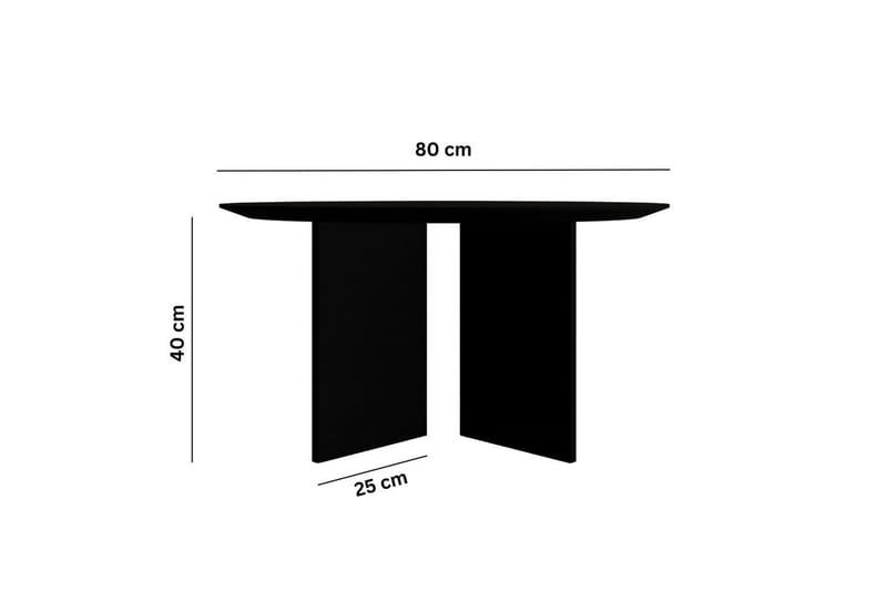 Glenure Soffbord 80 cm - Svart - Möbler - Bord & matgrupper - Soffbord