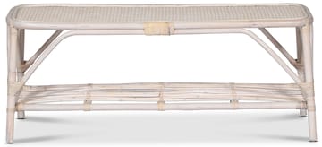 Glory Webbing soffbord i rotting 110 x 50 cm - Whitewash - Whitewash - Möbler - Bord & matgrupper - Soffbord