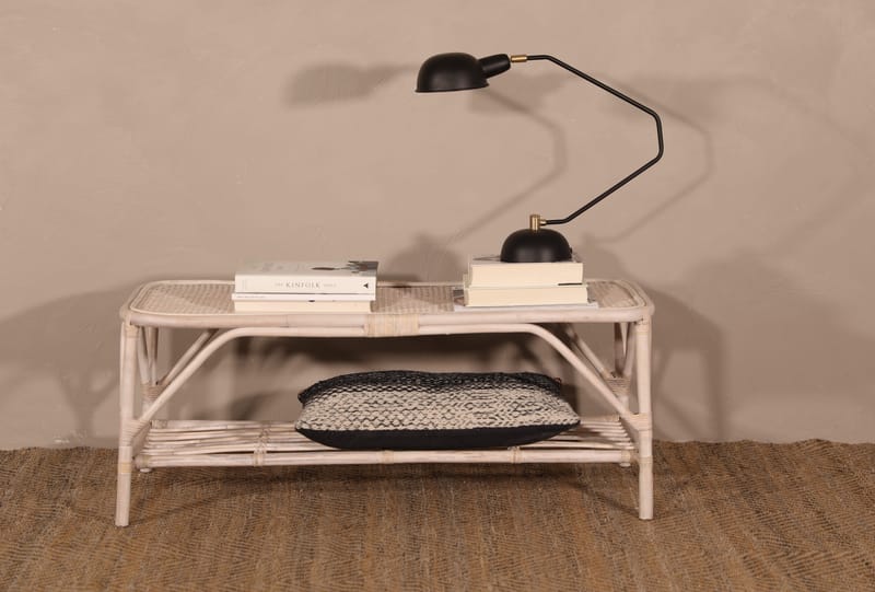 Glory Webbing soffbord i rotting 110 x 50 cm - Whitewash - Whitewash - Möbler - Bord & matgrupper - Soffbord