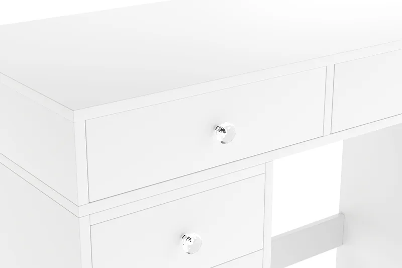 Glow Stort sminkbord utan spegel - Förvaring med lådor 120 cm - Vit - Möbler - Bord & matgrupper - Sminkbord & toalettbord