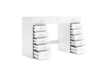 Glow Stort sminkbord utan spegel - Förvaring med lådor 120 cm - Vit - Möbler - Bord & matgrupper - Sminkbord & toalettbord