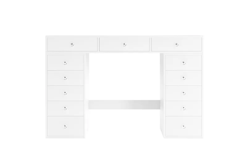 Glow Stort sminkbord utan spegel - Förvaring med lådor 120 cm - Vit - Möbler - Bord & matgrupper - Sminkbord & toalettbord