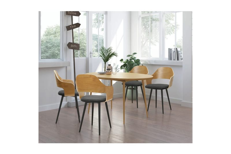 Graham Matgrupp 4-sits - Brun - Möbler - Bord & matgrupper - Matgrupper