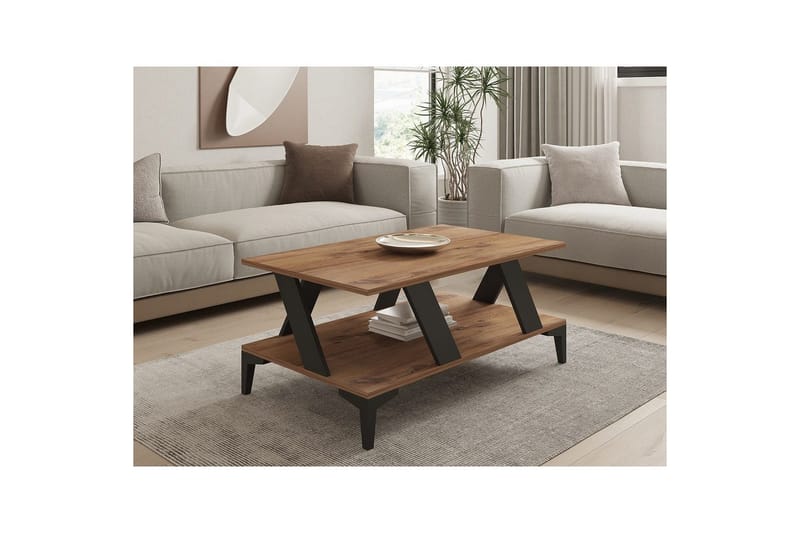 Gralen Soffbord 100 cm - Antracit/Natur - Möbler - Bord & matgrupper - Soffbord