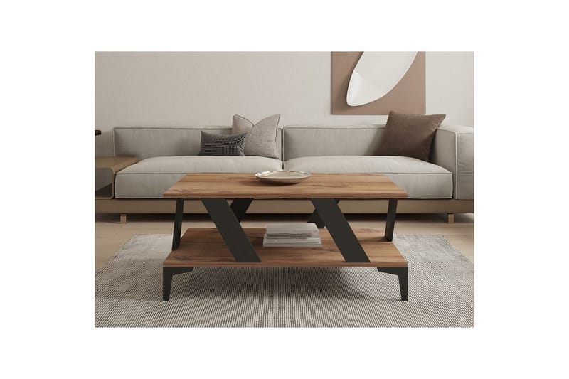 Gralen Soffbord 100 cm - Antracit/Natur - Möbler - Bord & matgrupper - Soffbord