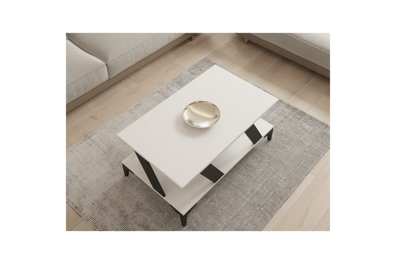 Gralen Soffbord 100 cm - Antracit/Vit - Möbler - Bord & matgrupper - Soffbord