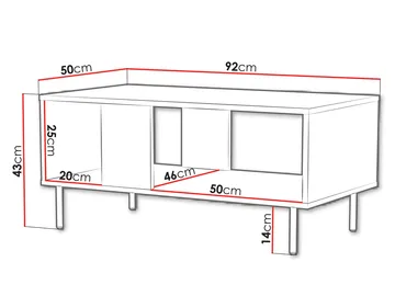 Granica Soffbord 92 cm - beige - Möbler - Bord & matgrupper - Soffbord
