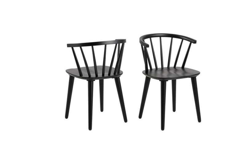 Grasonville Förlängningsbar Matgrupp 115-154 cm + 4 st Matstolar - Svart - Möbler - Bord & matgrupper - Matgrupper