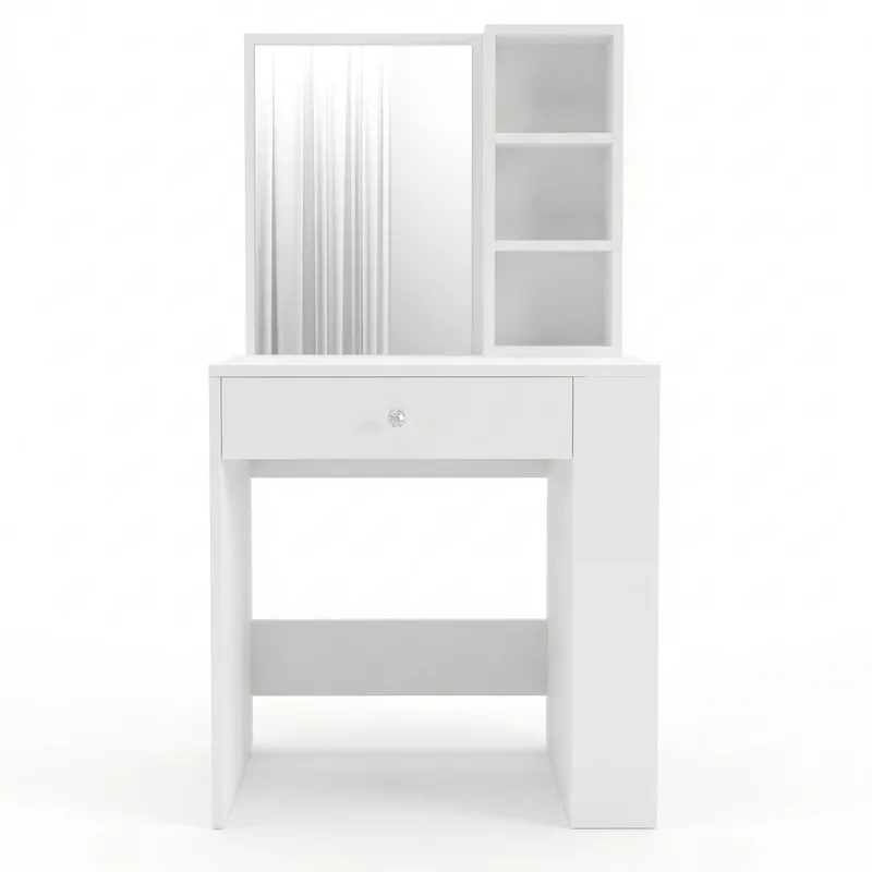 Gravo Sminkbord 69,4x135x40 cm, Vit