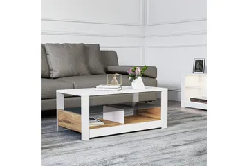 Griselda Soffbord 90 cm - Vit/Ek - Möbler - Bord & matgrupper - Soffbord