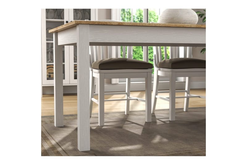 Gulbahar Matbord 180 cm Rektangulär - Natur/Vit - Möbler - Bord & matgrupper - Matbord & köksbord