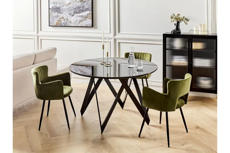 Gunden Matbord 120 cm Rund - Svart - Möbler - Bord & matgrupper - Matbord & köksbord