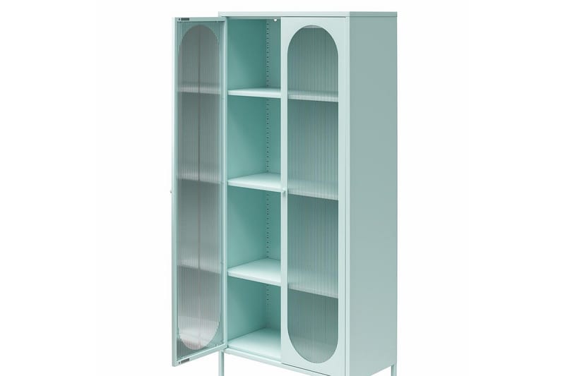 Högskåp Luna Himmelsblå - Himmelsblå - Förvaring - Skåp - Vitrinskåp