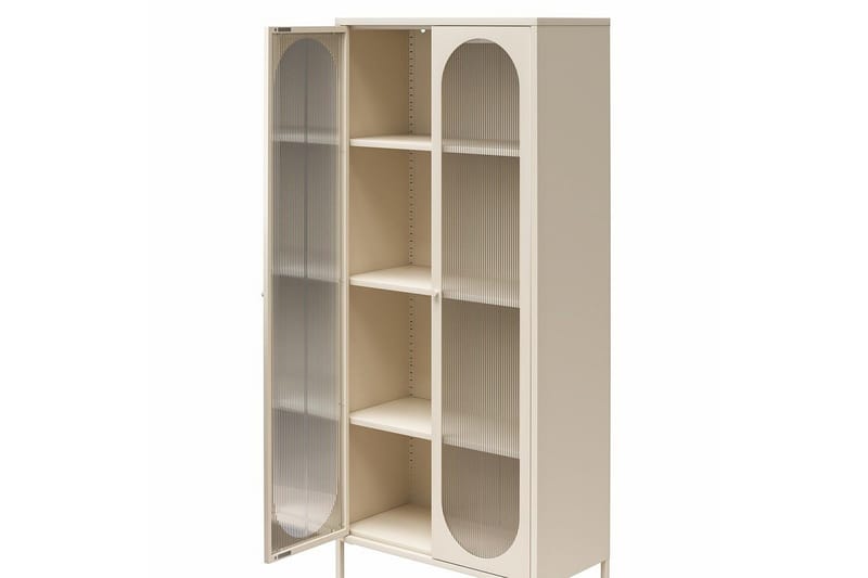 Högskåp Luna Pergament - Pergament - Förvaring - Skåp - Vitrinskåp