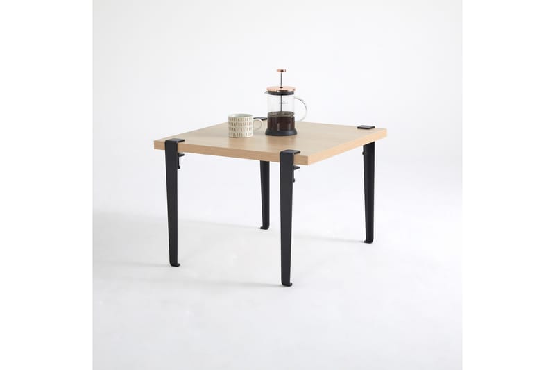 Halicheron Soffbord 60x60 cm Brun/Svart - Hanah Home - Möbler - Bord & matgrupper - Soffbord