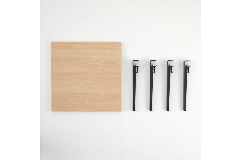 Halicheron Soffbord 60x60 cm Brun/Svart - Hanah Home - Möbler - Bord & matgrupper - Soffbord