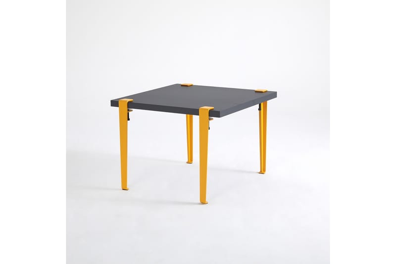 Halicheron Soffbord 60x60 cm Svart/Gul - Hanah Home - Möbler - Bord & matgrupper - Soffbord