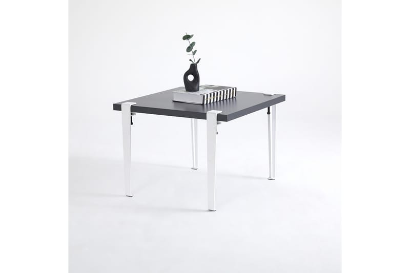 Halicheron Soffbord 60x60 cm Svart/Vit - Hanah Home - Soffbord