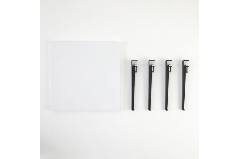 Halicheron Soffbord 60x60 cm Vit/Svart - Hanah Home - Möbler - Bord & matgrupper - Soffbord