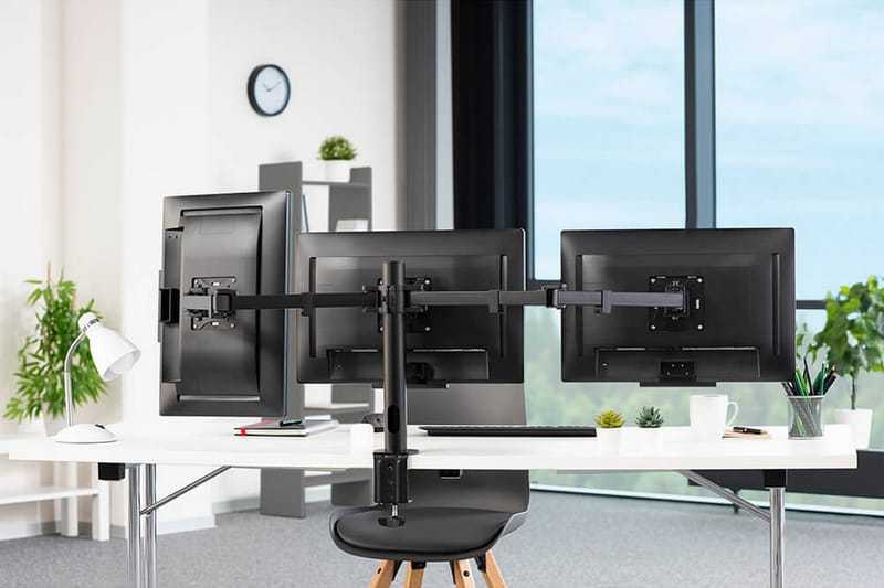 HAMA Monitorfäste För Tre Bildskärmar 13- 27 - Möbler - Bord & matgrupper - Bordstillbehör