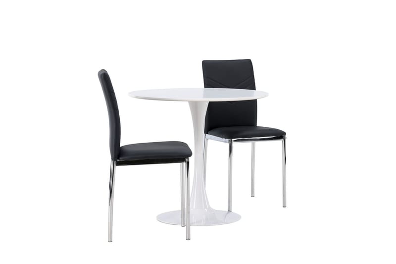 Hamden Matbord 80 cm med 2 Lily Matstol - Möbler - Bord & matgrupper - Matgrupper