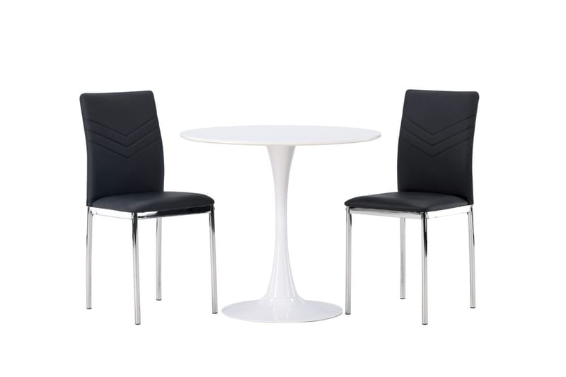 Hamden Matbord 80 cm med 2 Lily Matstol - Möbler - Bord & matgrupper - Matgrupper