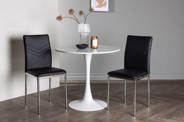 Hamden Matbord 80 cm med 2 Lily Matstol - Möbler - Bord & matgrupper - Matgrupper