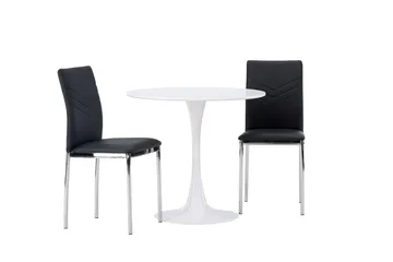 Hamden Matbord 80 cm med 2 Lily Matstol - Möbler - Bord & matgrupper - Matgrupper