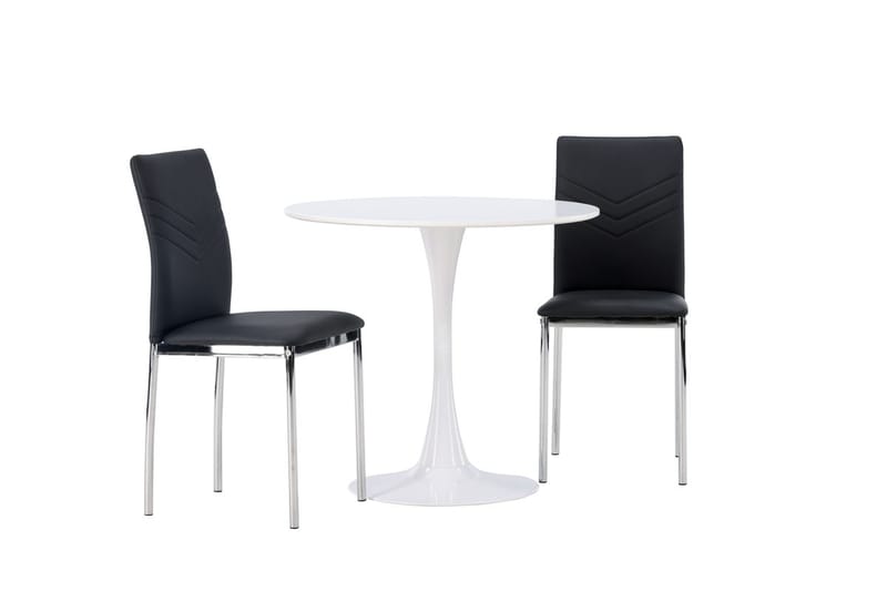 Hamden Matbord 80 cm med 2 Lily Matstol - Möbler - Bord & matgrupper - Matgrupper