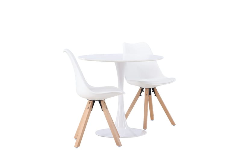 Hamden Matbord 80 cm med 2 Zeno Matstol - Möbler - Bord & matgrupper - Matgrupper