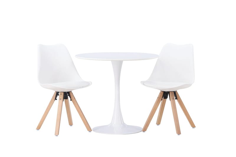 Hamden Matbord 80 cm med 2 Zeno Matstol - Möbler - Bord & matgrupper - Matgrupper