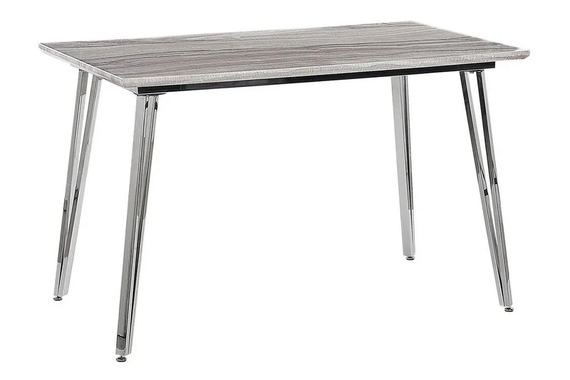 Hamiota Matbord 70x120 cm, Vit/Silver