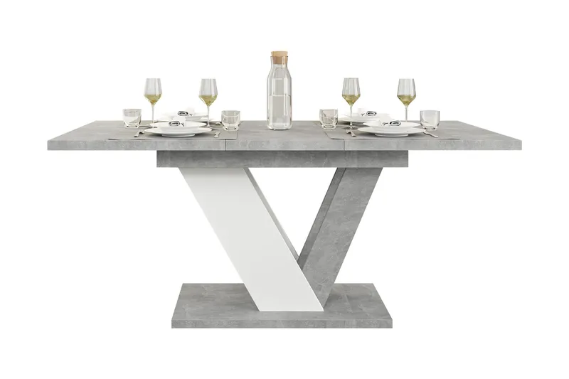 Harumi Matbord 120 cm Rektangulär - Grå/Vit - Möbler - Bord & matgrupper - Matbord & köksbord