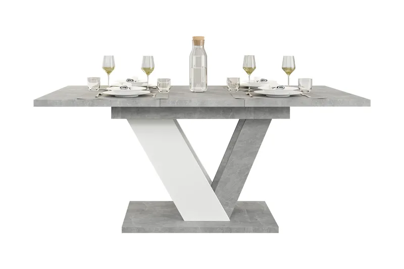 Harumi Matbord 120 cm Rektangulär - Grå/Vit - Möbler - Bord & matgrupper - Matbord & köksbord