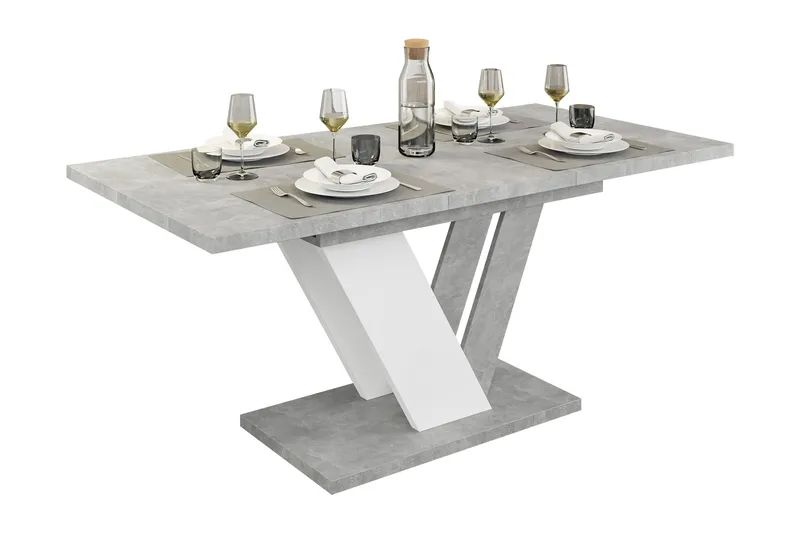 Harumi Matbord 120 cm Rektangulär - Grå/Vit - Möbler - Bord & matgrupper - Matbord & köksbord