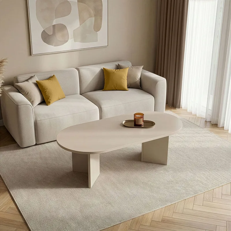 Hasina Soffbord 119 cm Oval - Mink - Möbler - Bord & matgrupper - Soffbord