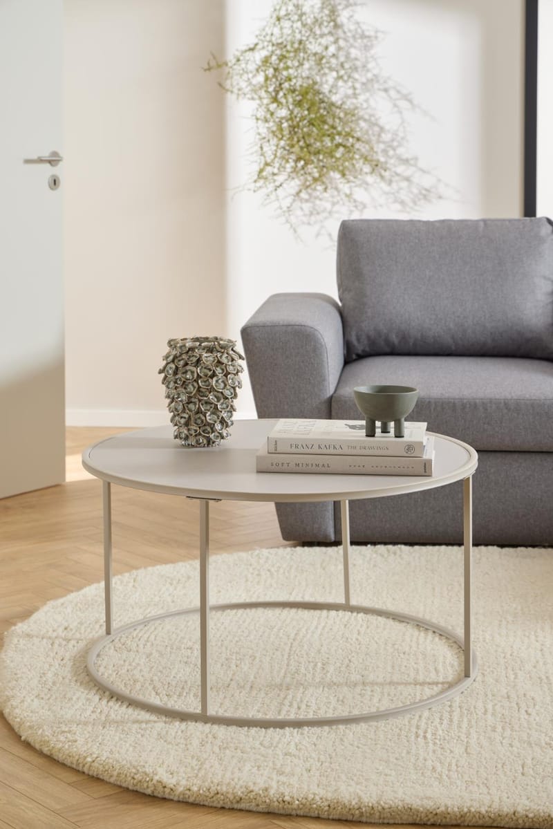 Hasslevik Soffbord 80 cm Rund - Varmgrå - Möbler - Bord & matgrupper - Soffbord
