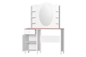 Hilts Sminkbord 110x52 cm - Vit/Rosa - Möbler - Bord & matgrupper - Sminkbord & toalettbord