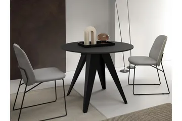 Hoban Litet Utdragbart Runt Matbord 90 cm - Svart - Möbler - Bord & matgrupper - Matbord & köksbord